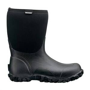 NEW BOGS men's classic mid rubber boots in black
